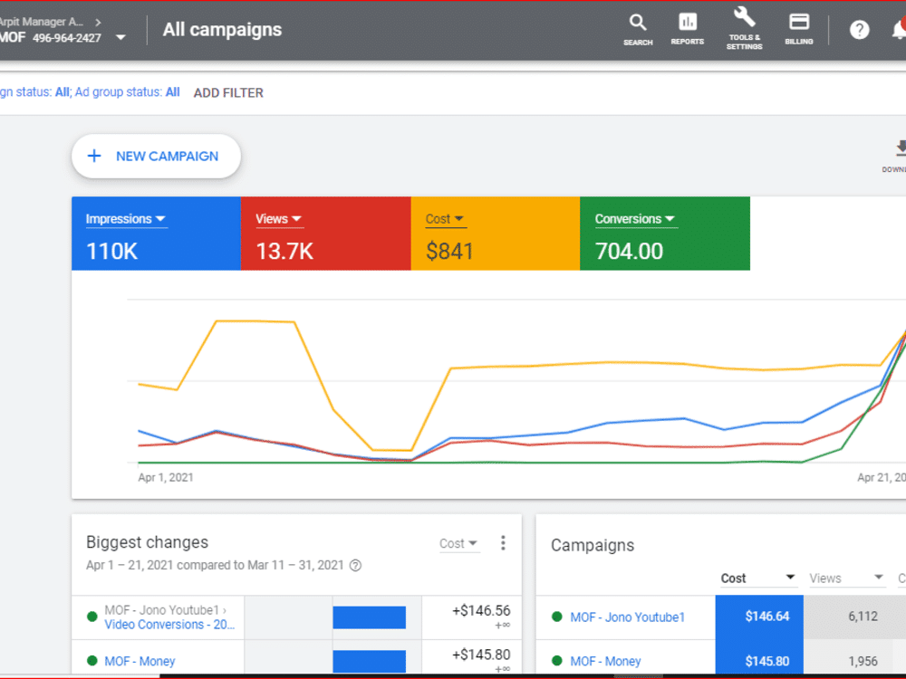 image d'exemple de campagne Google Ads